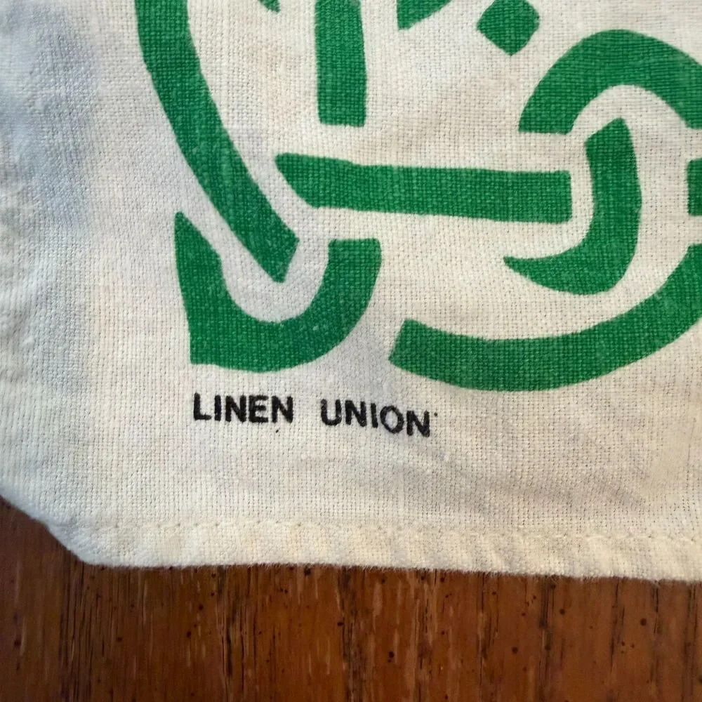 Lot 2 Vintage Irish Looms Linen Tea Towels Mother's & Daughter's Letter Ireland